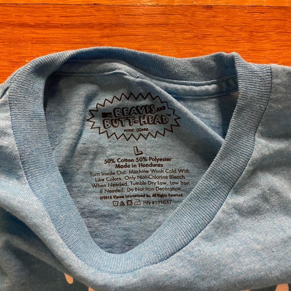 BEAVIS AND BUTTHEAD I AM THE GREAT CORNHOLIO T-SHIRT 2018 Large MTV Mike Judge - Picture 3 of 4
